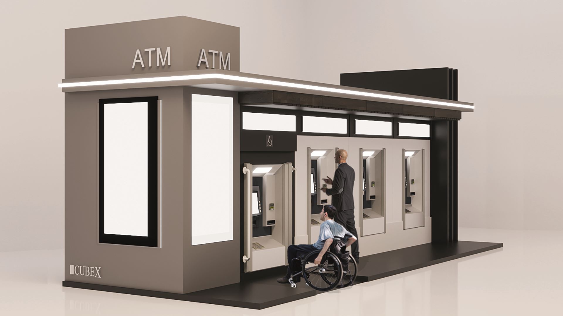 WE PROVIDE SERVICES WITH OUR ATM BOOTHS SUITABLE FOR URBAN AESTHETICS
